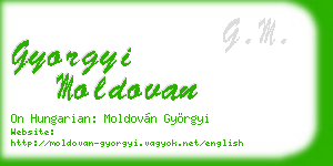 gyorgyi moldovan business card